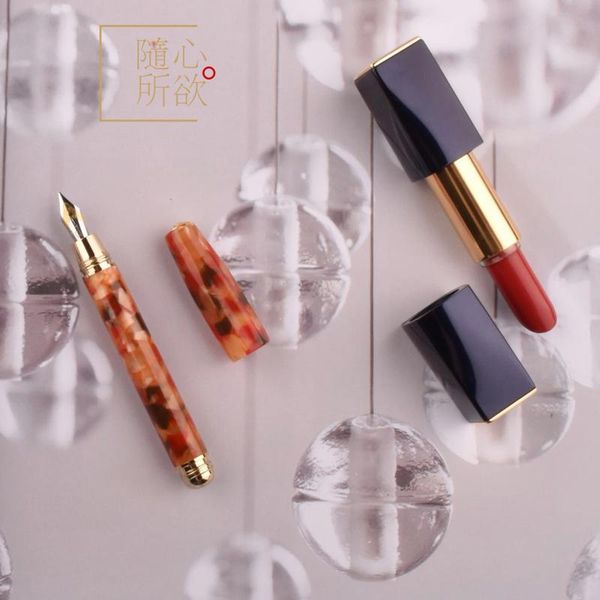 fuliwen marble celluloid fountain pen rhombus beautiful ice flower iridium gold m nib office home school writing pens
fuliwen marble celluloid fountain pen rhombus beautiful ice flower iridium gold m nib office home school writing pens