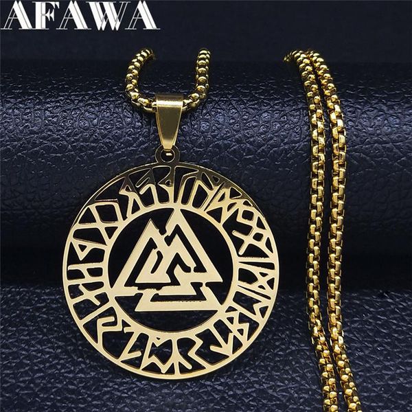 stainless steel ancient viking valknut norse odin rune amulet long necklace men round jewelry accessories collier homme n3083s02 pendant nec, Silver
stainless steel ancient viking valknut norse odin rune amulet long necklace men round jewelry accessories collier homme n3083s02 pendant nec, Silver