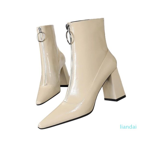 2022 name brand woman short booties black leather boot blanka blacks leathers ankle boots,winter fashion thick heels front zipperside dress
2022 name brand woman short booties black leather boot blanka blacks leathers ankle boots,winter fashion thick heels front zipperside dress