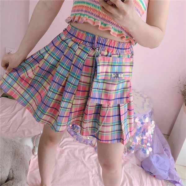 skirts harajuku plaid women kawaii high waist a-line pleated mini rainbow korean japanese school uniform japan style 2021, Black
skirts harajuku plaid women kawaii high waist a-line pleated mini rainbow korean japanese school uniform japan style 2021, Black