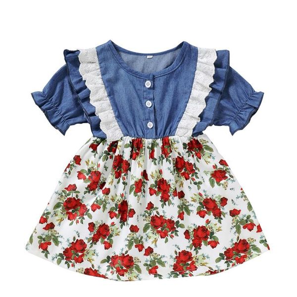 toddler kids baby girls short sleeve summer dress floral lace ruffle denim princess outfits clothes girl clothes#45 clothing sets, White
toddler kids baby girls short sleeve summer dress floral lace ruffle denim princess outfits clothes girl clothes#45 clothing sets, White