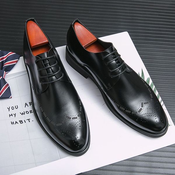 dress shoes sapatos masculinos de couro artificial com cadarço, calçados clássicos da moda quatro estações, mais recentes e alta qualida, kn, Black
dress shoes sapatos masculinos de couro artificial com cadarço, calçados clássicos da moda quatro estações, mais recentes e alta qualida, kn, Black