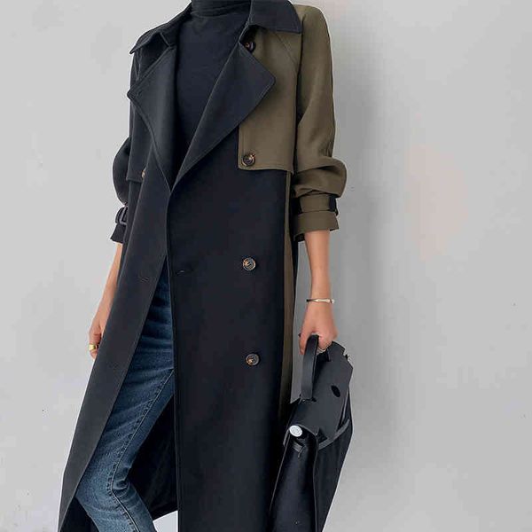 women's trench coats deat windbreaker coat women with lined hit color armygreen thick full sleeve lapel high street autumn fashion am03, Tan;black
women's trench coats deat windbreaker coat women with lined hit color armygreen thick full sleeve lapel high street autumn fashion am03, Tan;black
