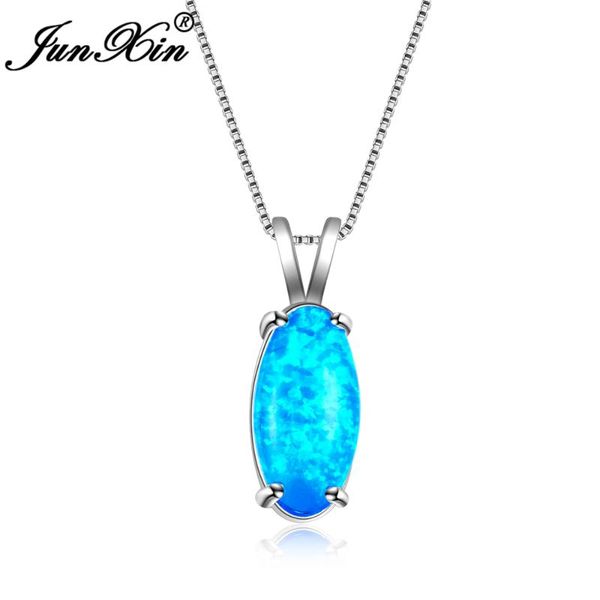 pendant necklaces fashion female blue fire opal necklace white gold filled oval & pendants for women vintage wedding jewelry, Silver
pendant necklaces fashion female blue fire opal necklace white gold filled oval & pendants for women vintage wedding jewelry, Silver