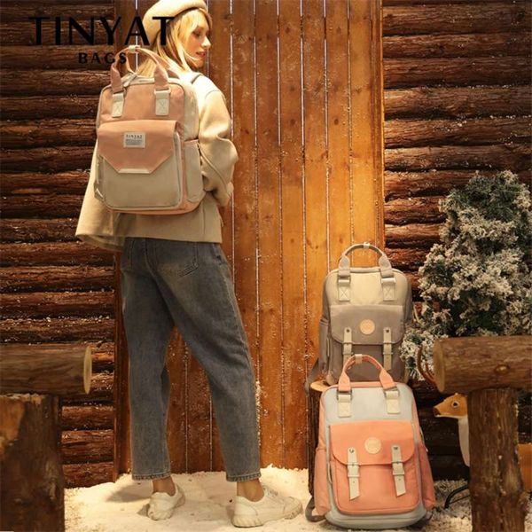 tinyat candy women canvas backpack waterproof feminina lapbackpack 15 pink patchwork school backpacks bags for teenage girls 210929
tinyat candy women canvas backpack waterproof feminina lapbackpack 15 pink patchwork school backpacks bags for teenage girls 210929
