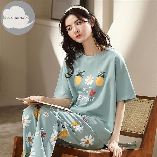 summer pajama sets short sleeved womens sleepwears cartoon pajamas lazy wind loungewear loose comfort home pijama mujer fashion, Black;red
summer pajama sets short sleeved womens sleepwears cartoon pajamas lazy wind loungewear loose comfort home pijama mujer fashion, Black;red