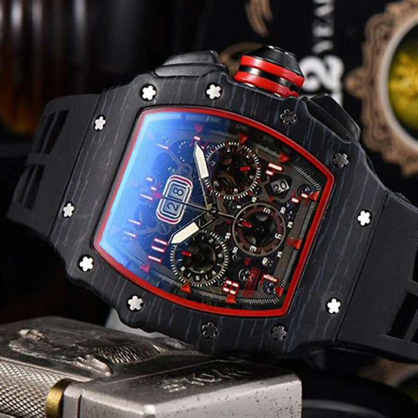 wristwatches men sport watch skeleton tonneau dial luxury quartz wristwatch fashion casual rubber strap hollow for reloj hombre, Slivery;brown
wristwatches men sport watch skeleton tonneau dial luxury quartz wristwatch fashion casual rubber strap hollow for reloj hombre, Slivery;brown