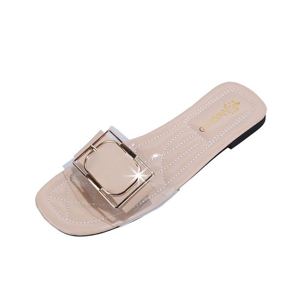 slippers summer fashion women's 2021 casual simple vamp buckle decoration elegant open-toed outer wear trendy, Black
slippers summer fashion women's 2021 casual simple vamp buckle decoration elegant open-toed outer wear trendy, Black