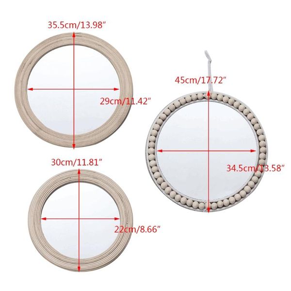 mirrors creative rattan round wall hanging mirror bohemian macrame wooden bead circle makeup tapestry home bedroom art decoration
mirrors creative rattan round wall hanging mirror bohemian macrame wooden bead circle makeup tapestry home bedroom art decoration