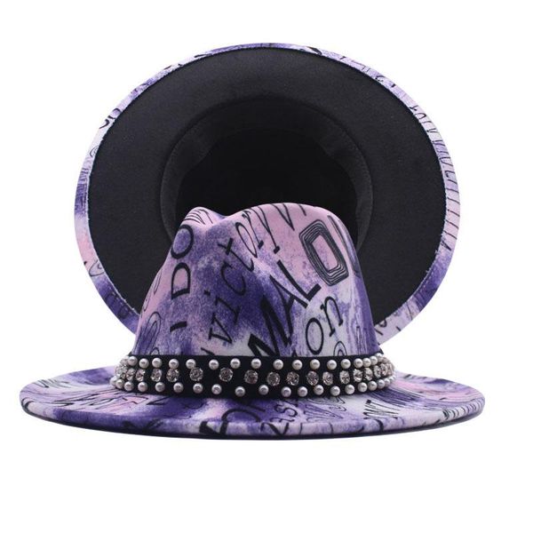 wide brim hats wool jazz fedora casual women leather pearl ribbon felt hat green blue purple panama trilby formal party cap 56-61cm, Blue;gray
wide brim hats wool jazz fedora casual women leather pearl ribbon felt hat green blue purple panama trilby formal party cap 56-61cm, Blue;gray