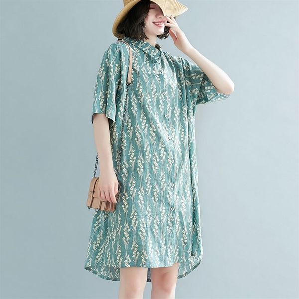 oversized women cotton linen shirt dress new arrival summer vintage style floral print loose female short sleeve s3783 210412, Black;gray
oversized women cotton linen shirt dress new arrival summer vintage style floral print loose female short sleeve s3783 210412, Black;gray
