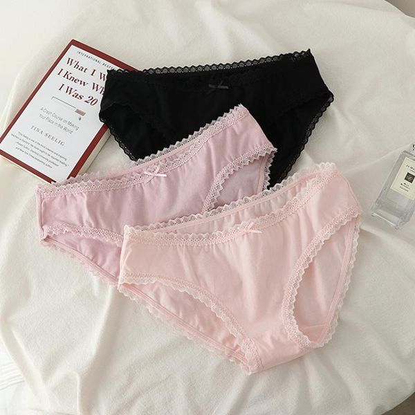 women's panties cotton for women lace intimates ladies underwear elastic soft female briefs comfortable underpants, Black;pink
women's panties cotton for women lace intimates ladies underwear elastic soft female briefs comfortable underpants, Black;pink