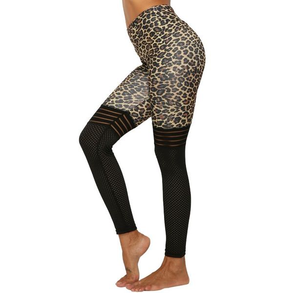 women's leggings leopard print women activewear mesh patchwork fitness legging high waist workout jeggings lift the hips, Black
women's leggings leopard print women activewear mesh patchwork fitness legging high waist workout jeggings lift the hips, Black