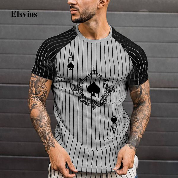 men's t-shirts fashion ace of spades striped print tee men 2021 summer casual short sleeve t harajuku o-neck male street 2orf, White;black
men's t-shirts fashion ace of spades striped print tee men 2021 summer casual short sleeve t harajuku o-neck male street 2orf, White;black