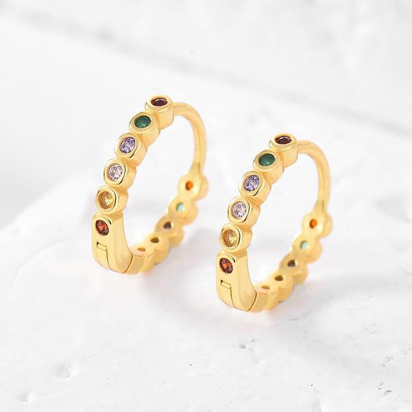 hoop & huggie korean earrings 925 sterling silver earring for women accessories color zircon personalized fashion gold earings, Golden;silver
hoop & huggie korean earrings 925 sterling silver earring for women accessories color zircon personalized fashion gold earings, Golden;silver