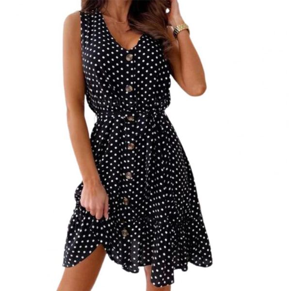 casual dresses 50%summer dress sleeveless high waist female ladies v neck loose for vacation, Black;gray
casual dresses 50%summer dress sleeveless high waist female ladies v neck loose for vacation, Black;gray