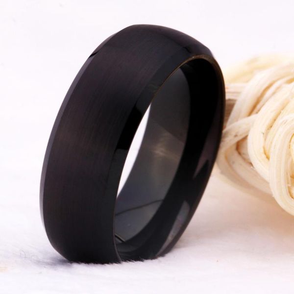 wedding rings fashion matte black dome beveled tungsten ring anniversary gift for women classic men's customize, Slivery;golden
wedding rings fashion matte black dome beveled tungsten ring anniversary gift for women classic men's customize, Slivery;golden