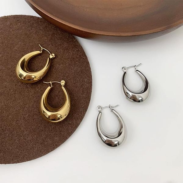 dangle & chandelier titanium steel earrings korean water drop metal gold for women female retro 2021 trend fashion jewelry, Silver
dangle & chandelier titanium steel earrings korean water drop metal gold for women female retro 2021 trend fashion jewelry, Silver