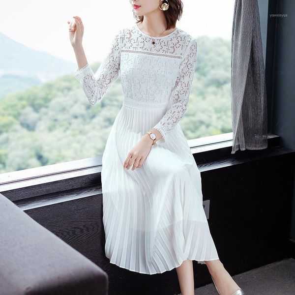 casual dresses vintage elegant lace spring dress women 2021 white long sleeve party maxi female clothes vestidos, Black;gray
casual dresses vintage elegant lace spring dress women 2021 white long sleeve party maxi female clothes vestidos, Black;gray