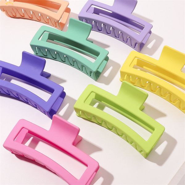 length 13 cm frosted square ponytail large hair clamps women girls candy solid color plastic alloy claw clips for headdress scrunchies showe, Slivery;golden
length 13 cm frosted square ponytail large hair clamps women girls candy solid color plastic alloy claw clips for headdress scrunchies showe, Slivery;golden