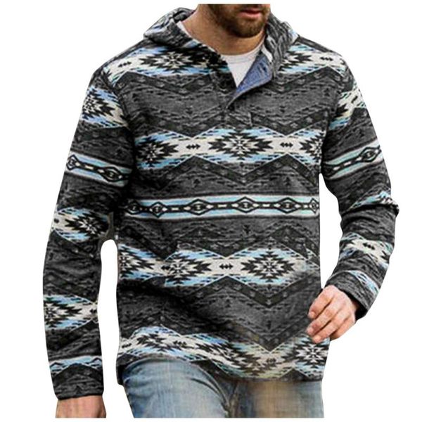 men's hoodies & sweatshirts vintage hooded geometric print pullovers autumn and winter long sleeve button warm blouse 2021 t6, Black
men's hoodies & sweatshirts vintage hooded geometric print pullovers autumn and winter long sleeve button warm blouse 2021 t6, Black