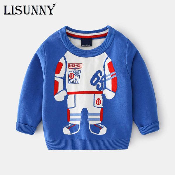 kids sweater boys knitted pullover 2021 new autumn winter children clothing cartoon fashion cotton toddler baby sweaters 2t-8t y1024, Blue
kids sweater boys knitted pullover 2021 new autumn winter children clothing cartoon fashion cotton toddler baby sweaters 2t-8t y1024, Blue