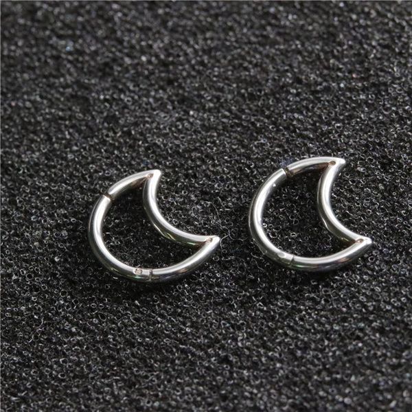 romantic lovely silver color moon stud earrings fashion simple women's titanium steel small piercing jewelry, Golden;silver
romantic lovely silver color moon stud earrings fashion simple women's titanium steel small piercing jewelry, Golden;silver
