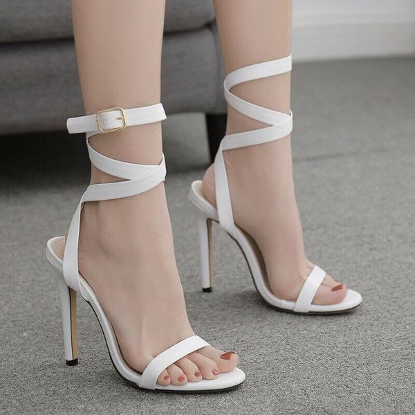 womens white roman sandals super high heel dress pumps ladies buckle strap shoes, Black
womens white roman sandals super high heel dress pumps ladies buckle strap shoes, Black