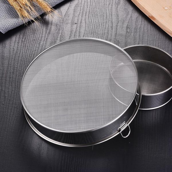 baking & pastry tools 304 stainless steel 60 mesh dense hole flour sieve thickened round tool filter 40 powdered sugar
baking & pastry tools 304 stainless steel 60 mesh dense hole flour sieve thickened round tool filter 40 powdered sugar