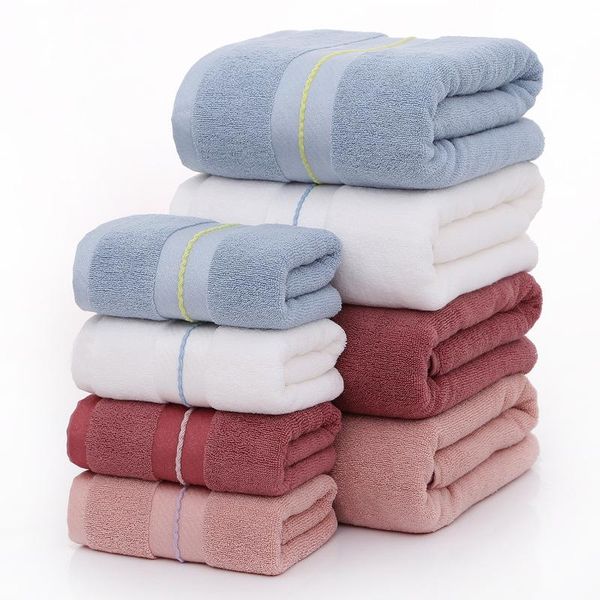 cotton plain broken towel bath set