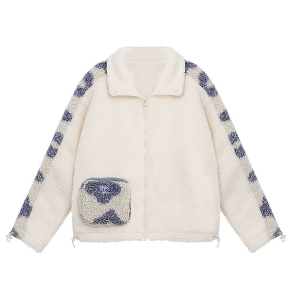 women white leopard jacket turn down collar faux fur lambswool zipper highstreet pocket c0514 210514, Black;brown
women white leopard jacket turn down collar faux fur lambswool zipper highstreet pocket c0514 210514, Black;brown