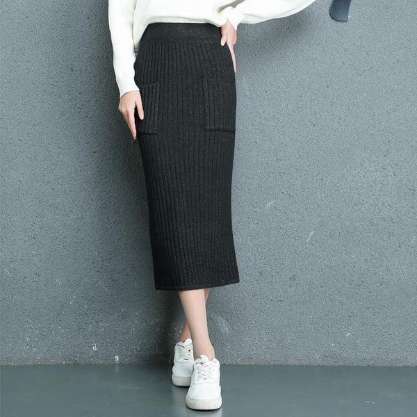 skirts knitted skirt autumn and winter female 2021 korean version of the long section wool step hip wrap, Black
skirts knitted skirt autumn and winter female 2021 korean version of the long section wool step hip wrap, Black