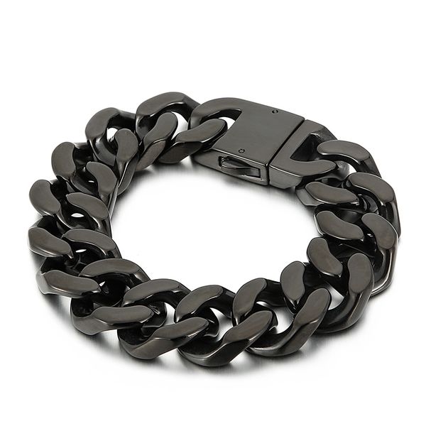 stainless steel bangle jewelry black large cuban curb link chian bracelet fashion trendy 20mm 8.66 inch 146g weight european and american me
stainless steel bangle jewelry black large cuban curb link chian bracelet fashion trendy 20mm 8.66 inch 146g weight european and american me