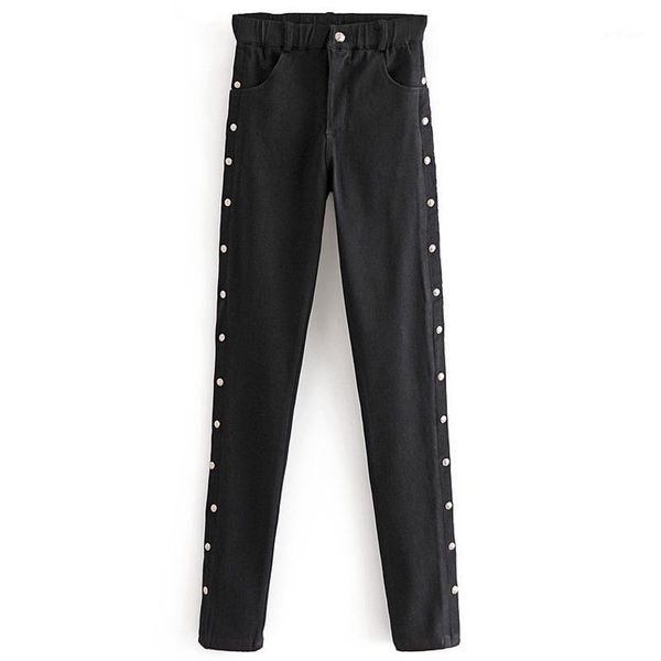 women's pants & capris malina black pencil women fashion elastic waist trousers elegant casual buttons full length female ladies hs, Black;white
women's pants & capris malina black pencil women fashion elastic waist trousers elegant casual buttons full length female ladies hs, Black;white
