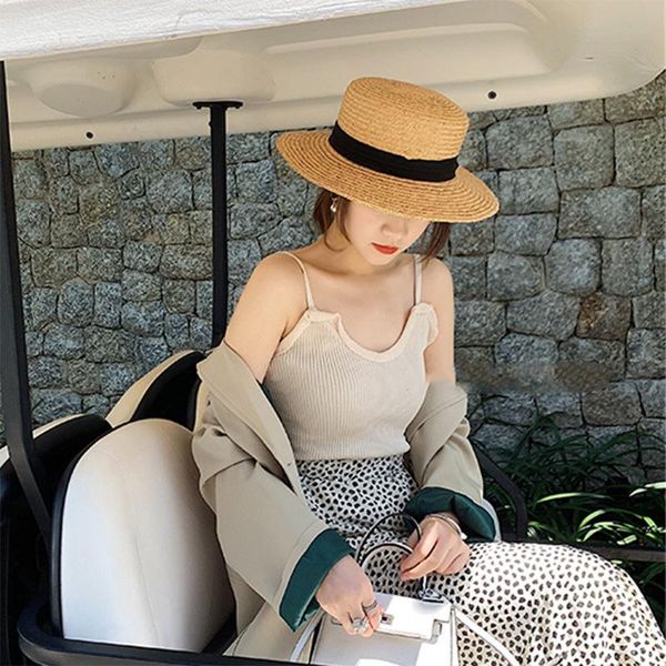 summer women's boater beach hat wide side female casual panama lady classic flat bowknot straw sun women fedora brim hats, Blue;gray
summer women's boater beach hat wide side female casual panama lady classic flat bowknot straw sun women fedora brim hats, Blue;gray