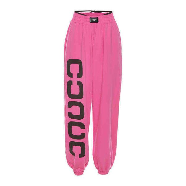 2021 summer women's solid color loose high waist fashion printing label corset casual pants, Black;white
2021 summer women's solid color loose high waist fashion printing label corset casual pants, Black;white