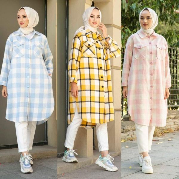 ethnic clothing plaid shirt long sleeve pocket button tunic dress women muslim fashion hijab turkey dubai casual islamic sports, Red
ethnic clothing plaid shirt long sleeve pocket button tunic dress women muslim fashion hijab turkey dubai casual islamic sports, Red