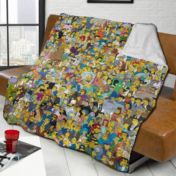 The Simp-sons Comics Characters Poster Mixed Throw Blanket, Soft Fluffy Twin Size Elegant Lamb Wool Bed Blanket Velvet Blanket
The Simp-sons Comics Characters Poster Mixed Throw Blanket, Soft Fluffy Twin Size Elegant Lamb Wool Bed Blanket Velvet Blanket
