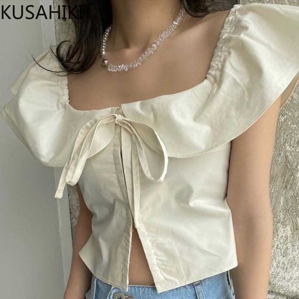 kusahiki bow tie ruffle square collar women fashion slim short blouse summer korean blusas shirt feminimos 6j375 210602, White
kusahiki bow tie ruffle square collar women fashion slim short blouse summer korean blusas shirt feminimos 6j375 210602, White