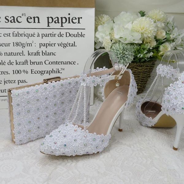 dress shoes baoyafang 9cm thin heel ankle strap woman pearl white folwer wedding and bags pointed toe ladies party shoe, Black
dress shoes baoyafang 9cm thin heel ankle strap woman pearl white folwer wedding and bags pointed toe ladies party shoe, Black