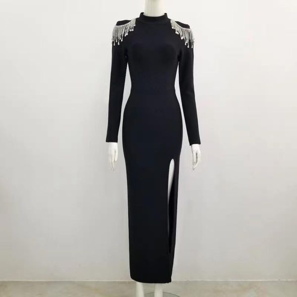 casual dresses chi fall women's black winter backless fashion neck diamond tassel rayon bandage dress long party, Black;gray
casual dresses chi fall women's black winter backless fashion neck diamond tassel rayon bandage dress long party, Black;gray