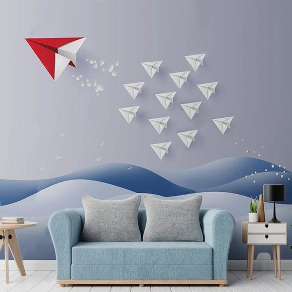 wallpapers custom cartoon wall stickers for kids room 3d hand-painted folding paper airplane po painting home decor mural self-adhesive
wallpapers custom cartoon wall stickers for kids room 3d hand-painted folding paper airplane po painting home decor mural self-adhesive