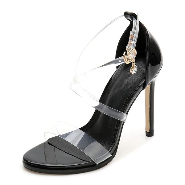 open toe spring summer women's sandals wedding transparent high heels shoes womens classic female pumps lady stilettos, Black
open toe spring summer women's sandals wedding transparent high heels shoes womens classic female pumps lady stilettos, Black