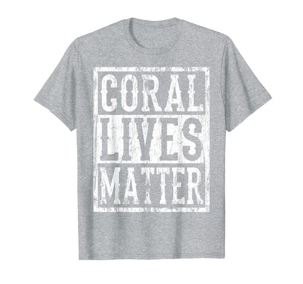 coral lives matter coral reef diving coral t-shirt, White;black 
coral lives matter coral reef diving coral t-shirt, White;black