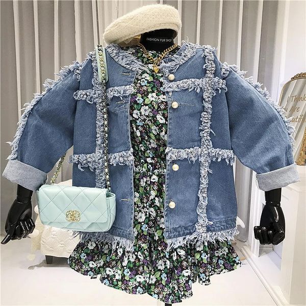 women's jackets spring autumn fashion loose tassel o-neck pearl button denim jacket casual long sleeve jeans female clothing, Black;brown
women's jackets spring autumn fashion loose tassel o-neck pearl button denim jacket casual long sleeve jeans female clothing, Black;brown