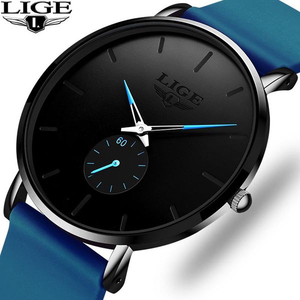 wristwatches lige luxury gift for men watch fashion minimalist blue ultra-thin silicone strap casual waterproof wristwatch, Slivery;brown
wristwatches lige luxury gift for men watch fashion minimalist blue ultra-thin silicone strap casual waterproof wristwatch, Slivery;brown