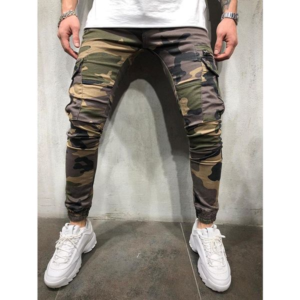 men's camouflage hip hop pants casual jogger military elastic sports pockets male slim fitness zipper breathable sweatpants, Black
men's camouflage hip hop pants casual jogger military elastic sports pockets male slim fitness zipper breathable sweatpants, Black