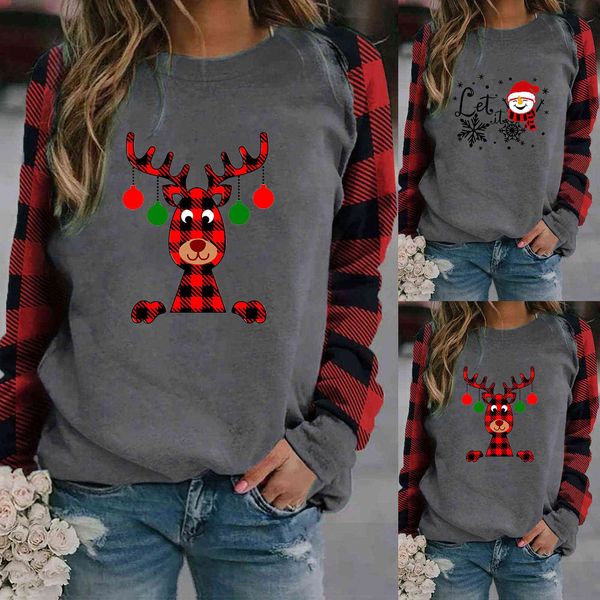 women hoodies harajuku hoodie oversized hooded christmas plaid printing casual pullover sweatshirt long sleeve jacket streetwear y1118, Black
women hoodies harajuku hoodie oversized hooded christmas plaid printing casual pullover sweatshirt long sleeve jacket streetwear y1118, Black