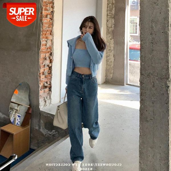 snobby girl_sweet cool baida jing di daddy jeans loose waist wide leg pants #r06w, Black;white
snobby girl_sweet cool baida jing di daddy jeans loose waist wide leg pants #r06w, Black;white
