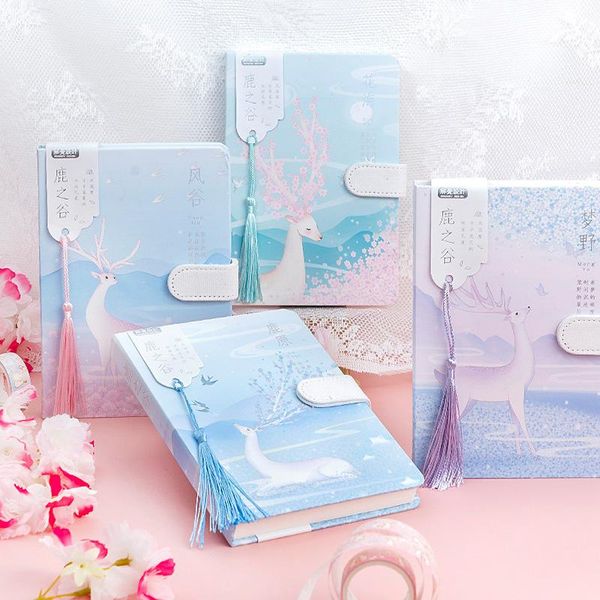 hardcover magnetic buckle thickened deer valley series creative tassel literary handbook notebook school supplies notepads, Purple;pink
hardcover magnetic buckle thickened deer valley series creative tassel literary handbook notebook school supplies notepads, Purple;pink